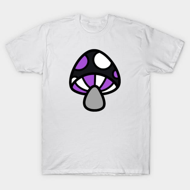 Asexual Mushroom Discrete Pride Flag T-Shirt by JadedOddity